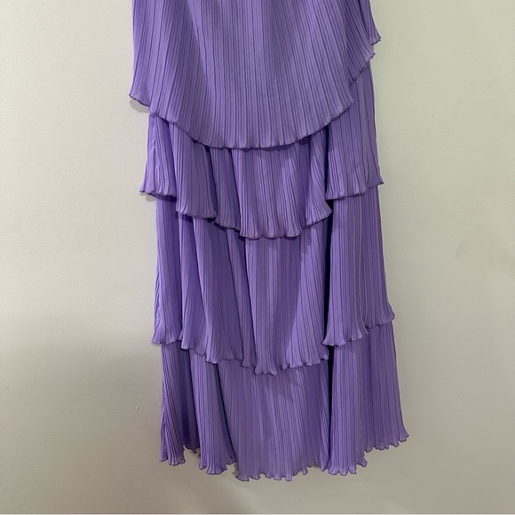 Grace Karin Women's Summer Pleated Ruffle Tiered Chiffon Party Swing Maxi Dress - Picture 4 of 8